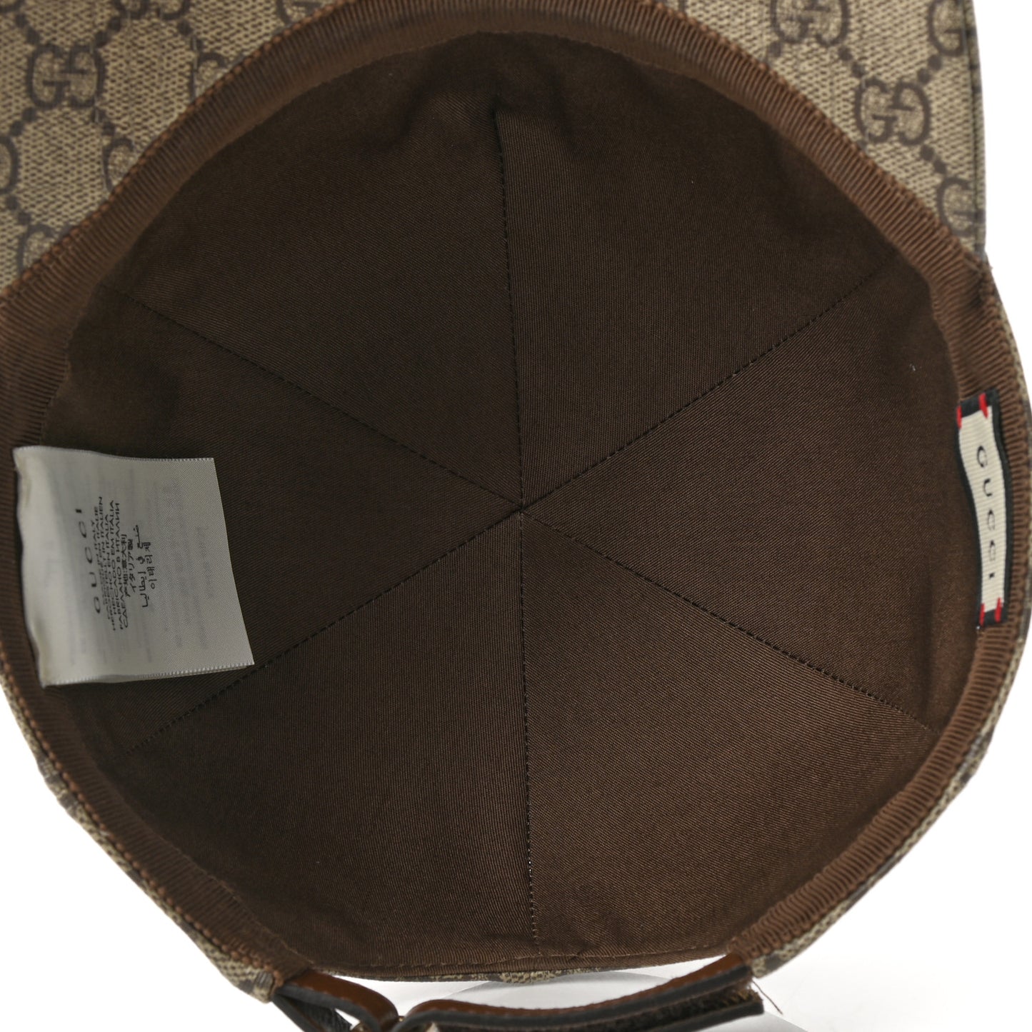 GG Supreme Monogram Boutique Print Baseball Hat M Beige