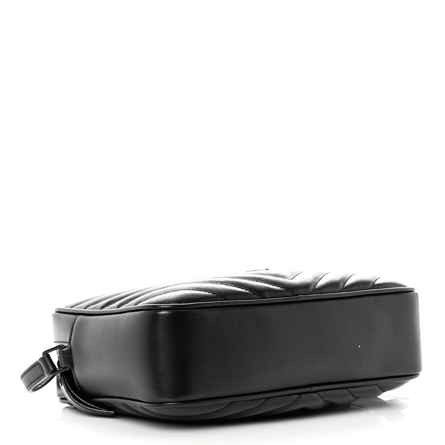 Saint Laurent Calfskin Matelasse Monogram Monochrome Lou Camera Bag Black 4 of 9