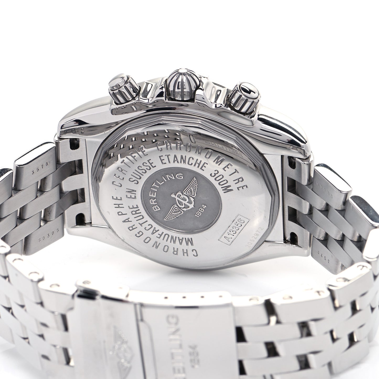Stainless Steel Mother of Pearl 44mm Chronomat Automatic Watch A13356
