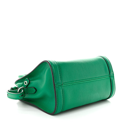 Alexander McQueen Pebbled Calfskin Mini Padlock Tote Emerald 4 of 15