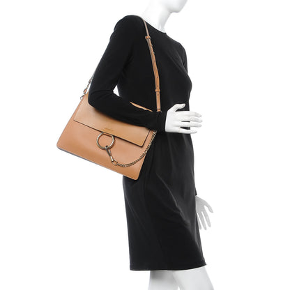 Chloe Calfskin Medium Faye Shoulder Bag Desert Beige 2 of 7
