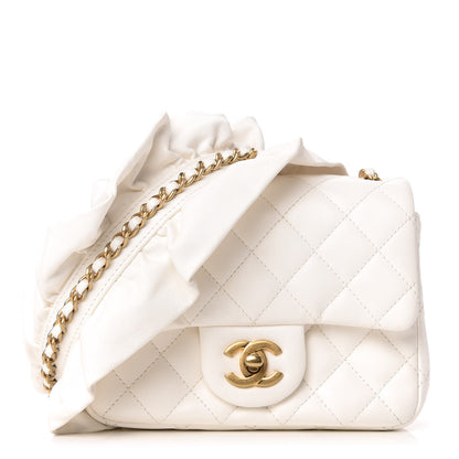 Chanel Calfskin Quilted Mini Romance Square Flap White 1 of 12