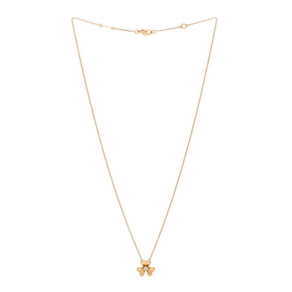 Van Cleef & Arpels 18K Yellow Gold Diamond Mini Frivole Pendant Necklace 3 of 6