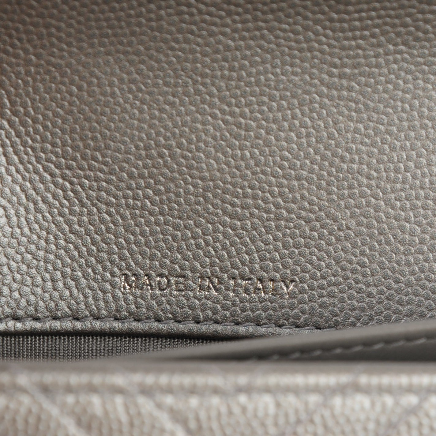 Chanel Caviar Chevron Quilted Boy Wallet on Chain WOC Silver 7 of 9