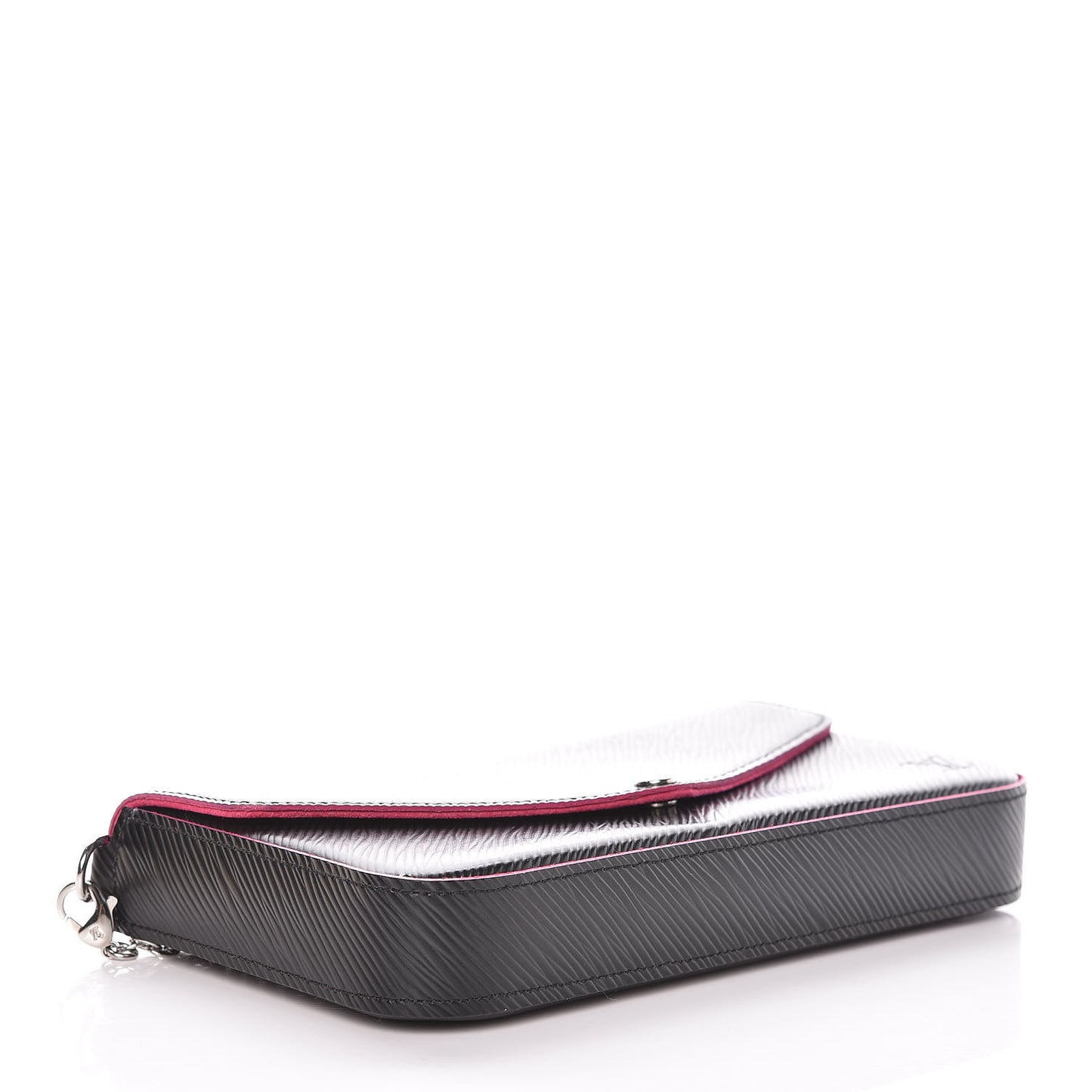 Epi Pochette Felicie Black Hot Pink