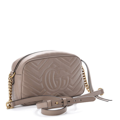 Gucci Calfskin Matelasse Small GG Marmont Chain Shoulder Bag Porcelain Rose 3 of 10