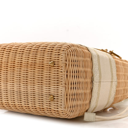 Christian Dior Wicker Oblique Medium Lady Dior Bag Beige 10 of 10