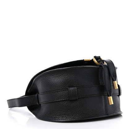 Chloe Grained Calfskin Small Marcie Saddle Bag Black 4 of 10