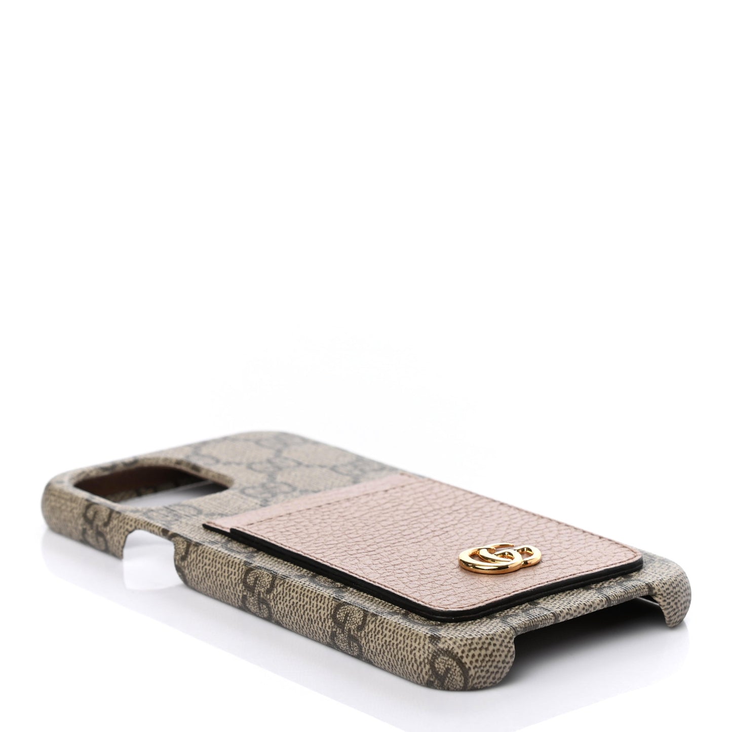 GG Supreme Monogram Marmont iPhone 12/12 Pro Max Case Dusty Rose