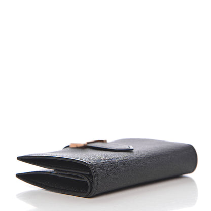 Hermes Chevre Mysore Mini Bearn Wallet Black 4 of 8