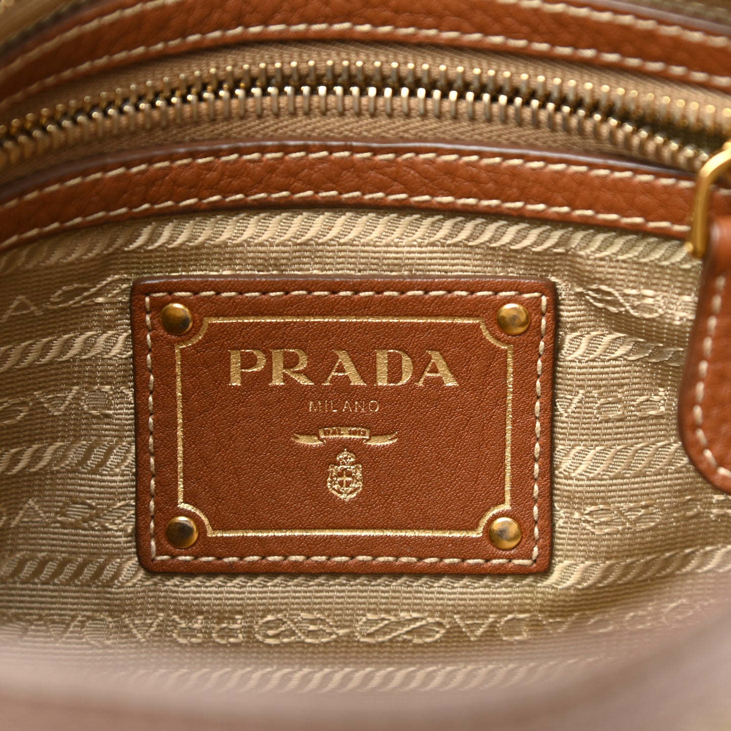 Jacquard Logo Small Flat Messenger Bag Corda Brandy