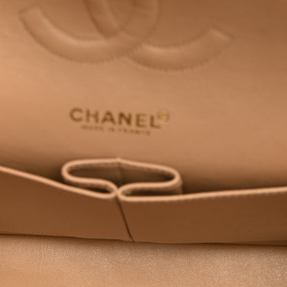Chanel Lambskin Quilted Medium Double Flap Beige 5 of 15