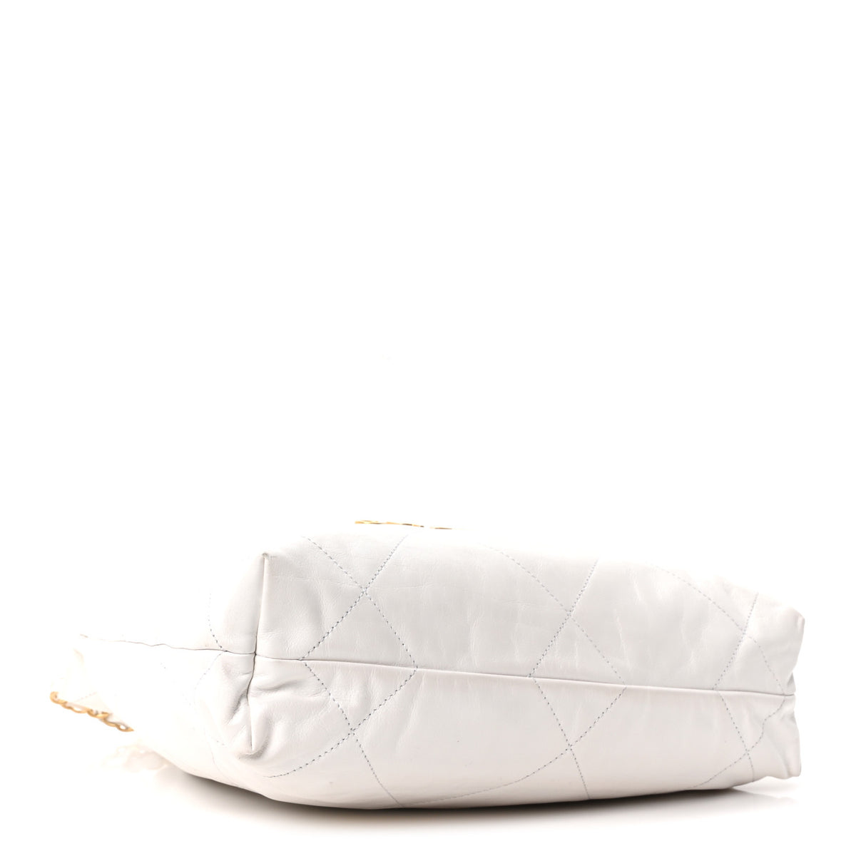 Chanel Shiny Calfskin Quilted Small Chanel 22 White 5 of 11