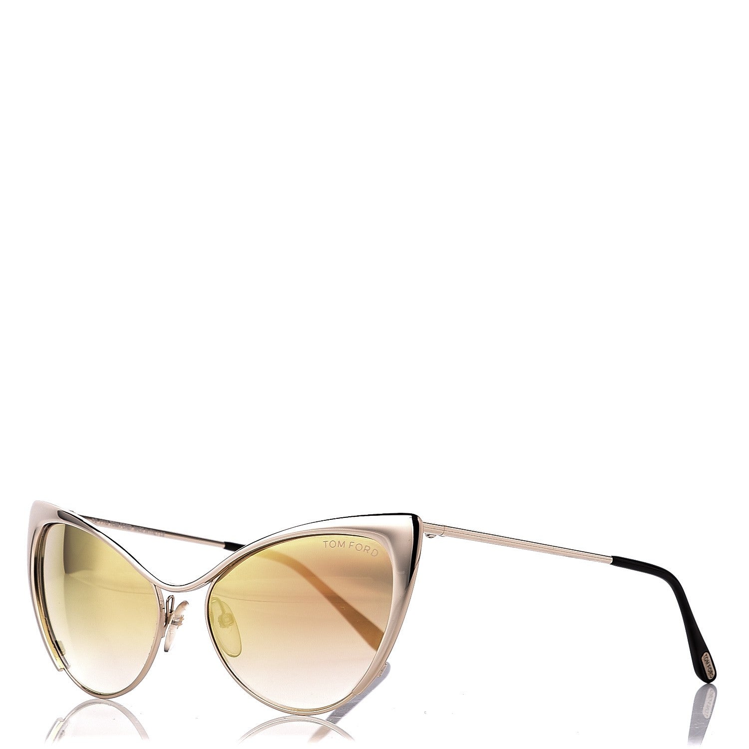 Tom Ford Nastasya Cat Eye Sunglasses TF304 Rose Gold 1 of 8
