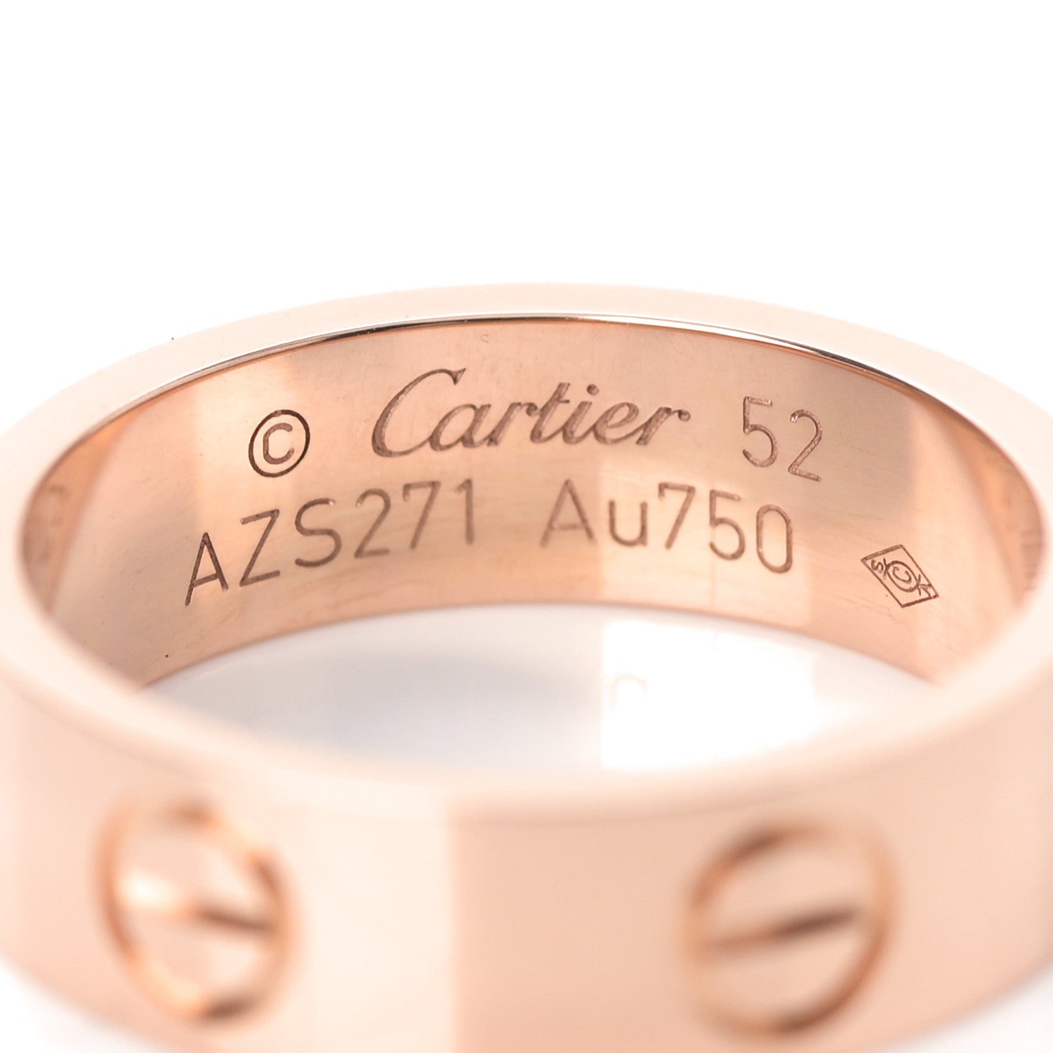 Cartier 18K Pink Gold 5.5mm LOVE Ring 52 6 4 of 5