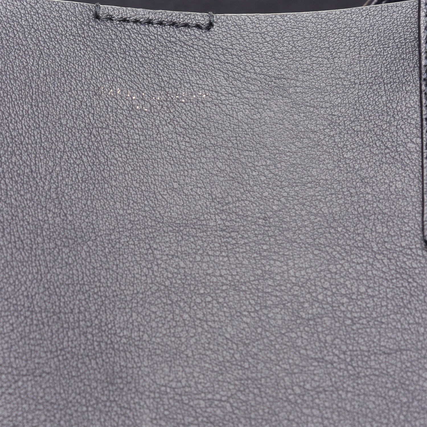 Saint Laurent Calfskin Large Shopping Tote Deep Marine 10 of 10
