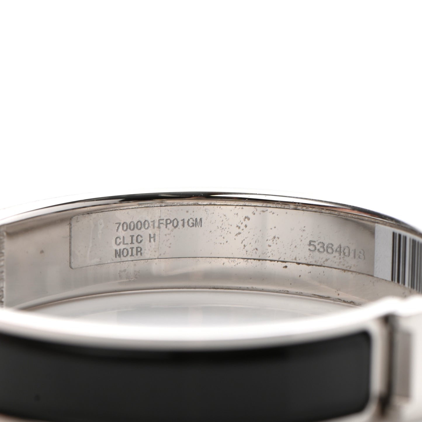 Enamel Narrow Clic Clac H Bracelet GM Black