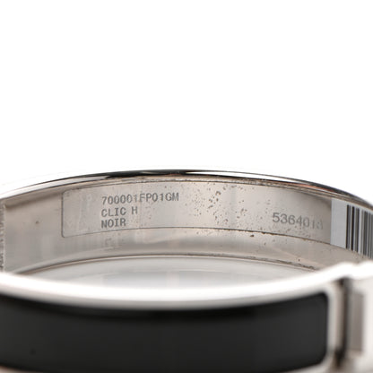 Hermes Enamel Narrow Clic Clac H Bracelet GM Black 5 of 6