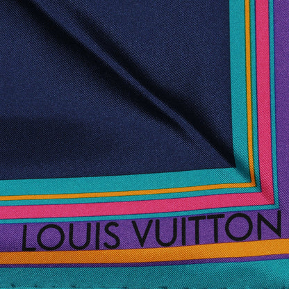 Louis Vuitton Silk Leopard Giraffe Pompons Scarf 4 of 7
