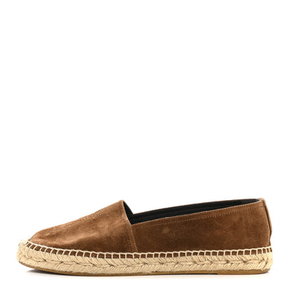 Saint Laurent Suede Monogram Espadrilles 37 Brown 1 of 9