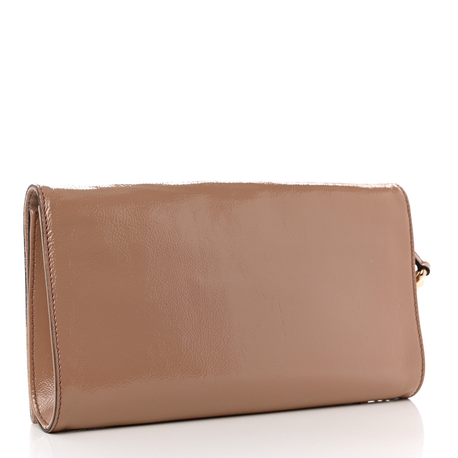 Gucci Soft Patent Medium Soho Clutch Dark Cipria 3 of 7