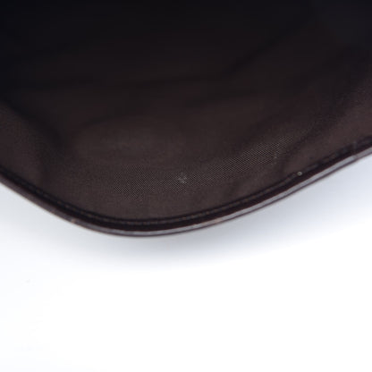 Gucci GG Supreme Monogram Selleria Calfskin Small Flap Messenger Bag Beige Ebony Cocoa Dark Chocolate 12 of 13