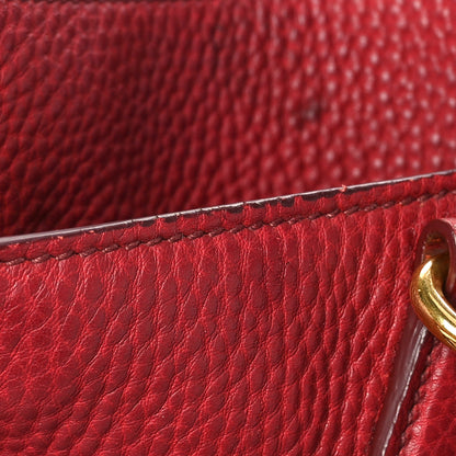 Prada Vitello Daino Tote Rosso 10 of 15