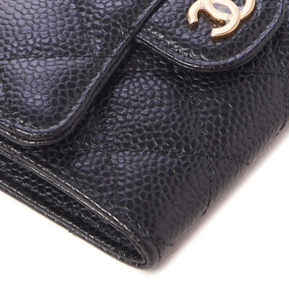Chanel Caviar Quilted Flap Card Holder Black 5 of 9