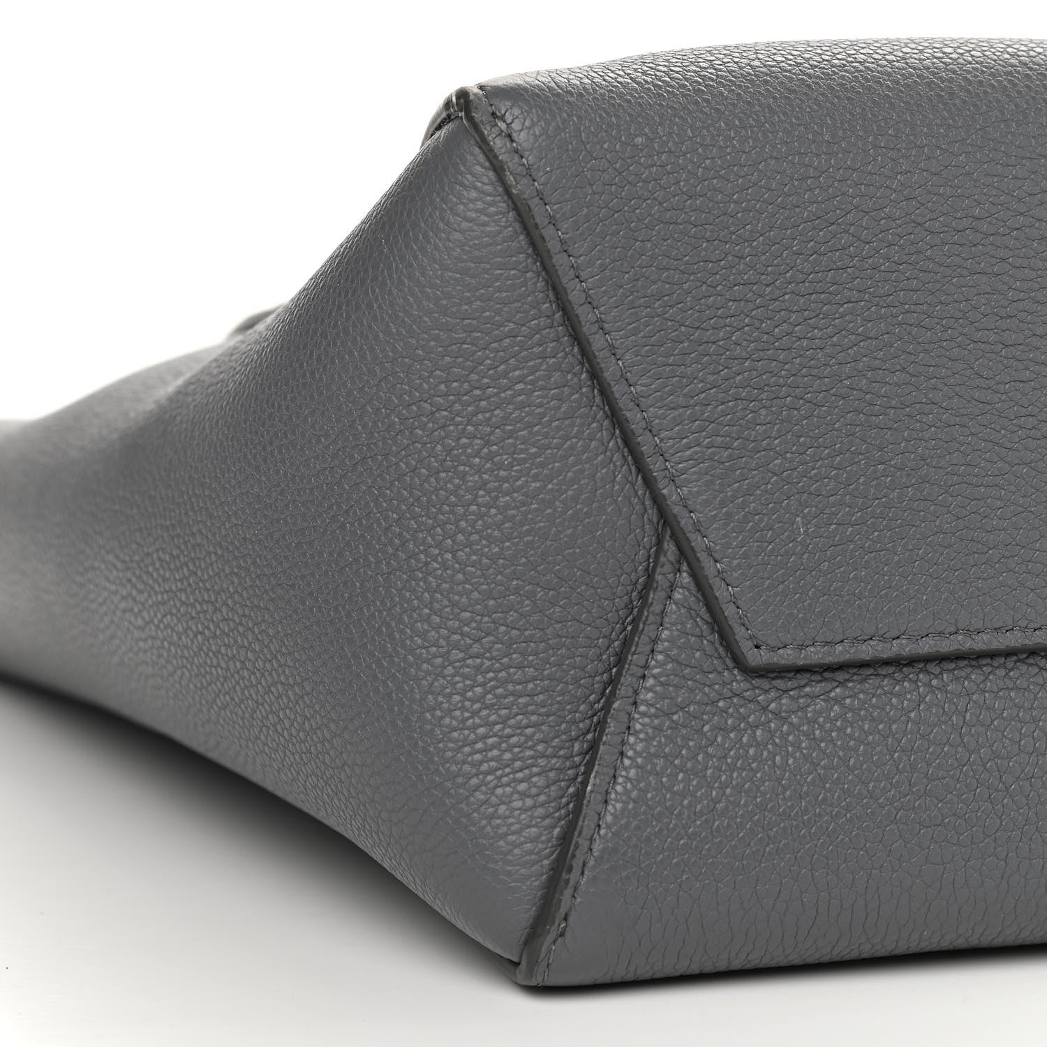Celine Soft Grained Calfskin Small Sangle Bucket Bag Grey 8 of 11