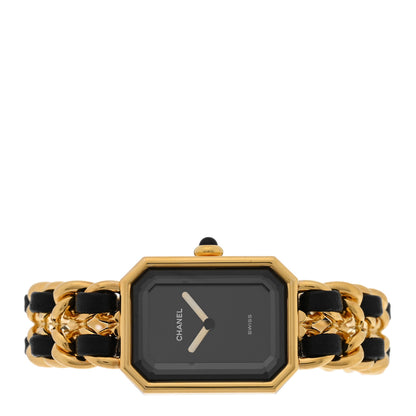 Chanel Stainless Steel Lambskin 20mm Chain Premiere Quartz Watch Gold M 2 of 4