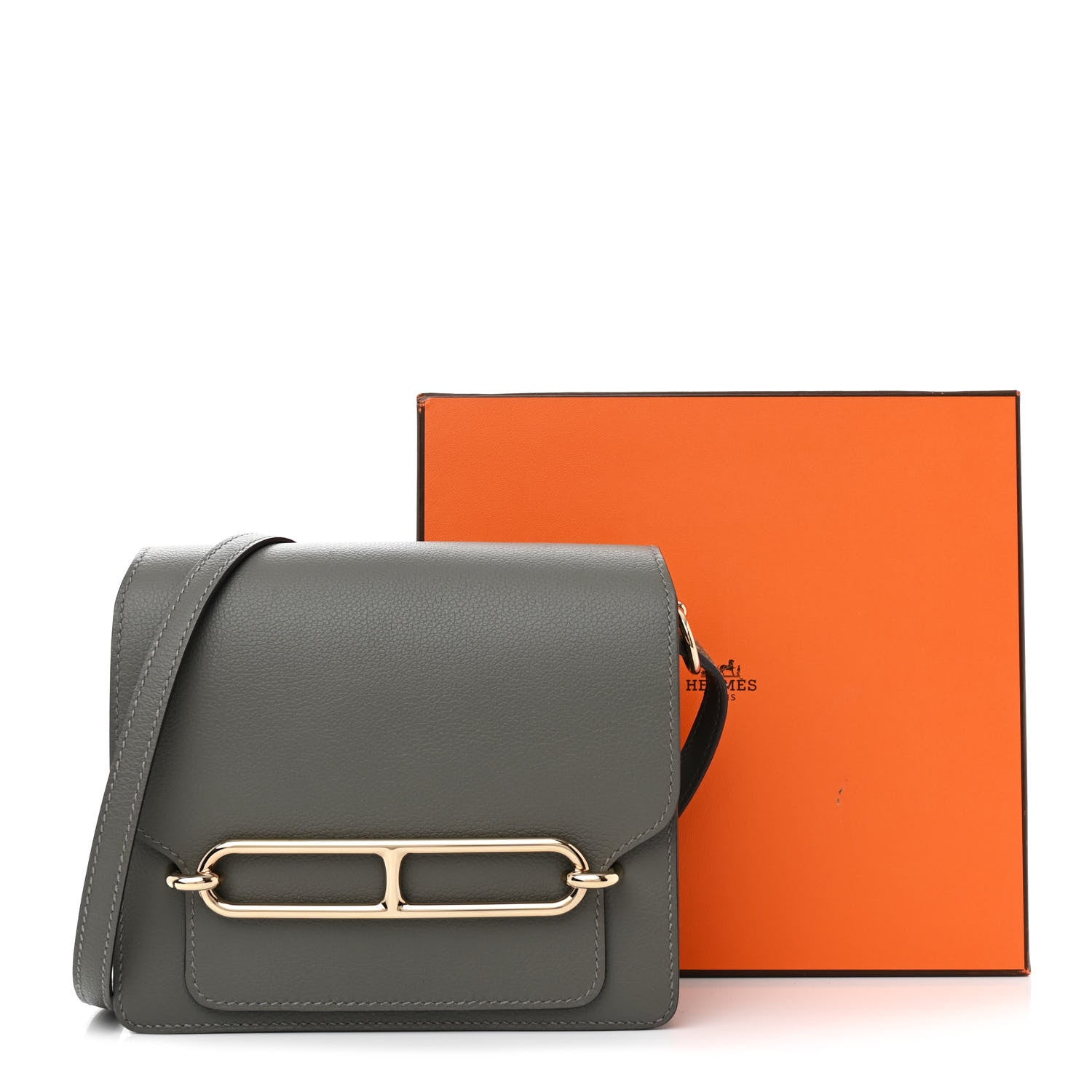 Hermes Evercolor Mini Sac Roulis Gris Meyer 12 of 12