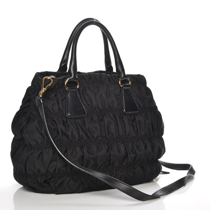 Prada Tessuto Nylon Gaufre Tote Nero Black 4 of 9