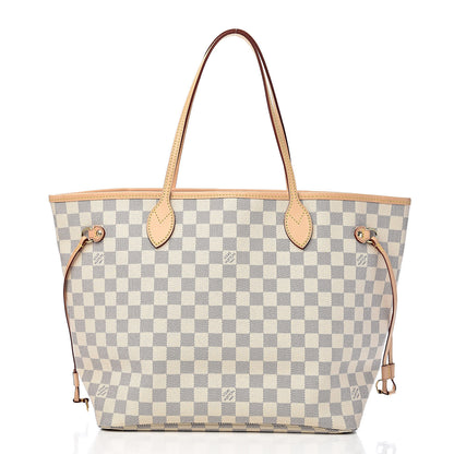 Louis Vuitton Damier Azur Neo Neverfull MM Rose Ballerine 3 of 11