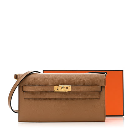 Hermes Epsom Verso Kelly Wallet To Go Chai Mauve Sylvestre 10 of 10