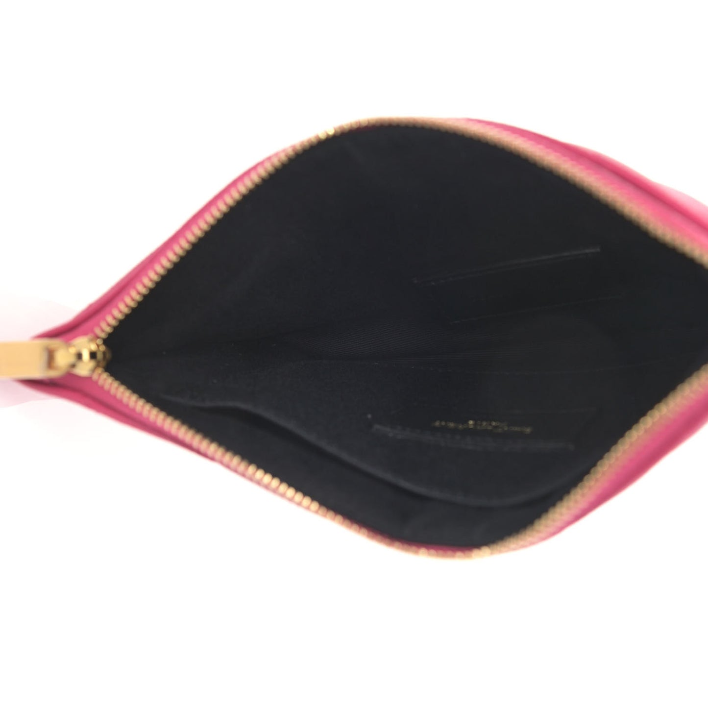 Grain De Poudre Chevron Monogram Bill Pouch Bright Pink