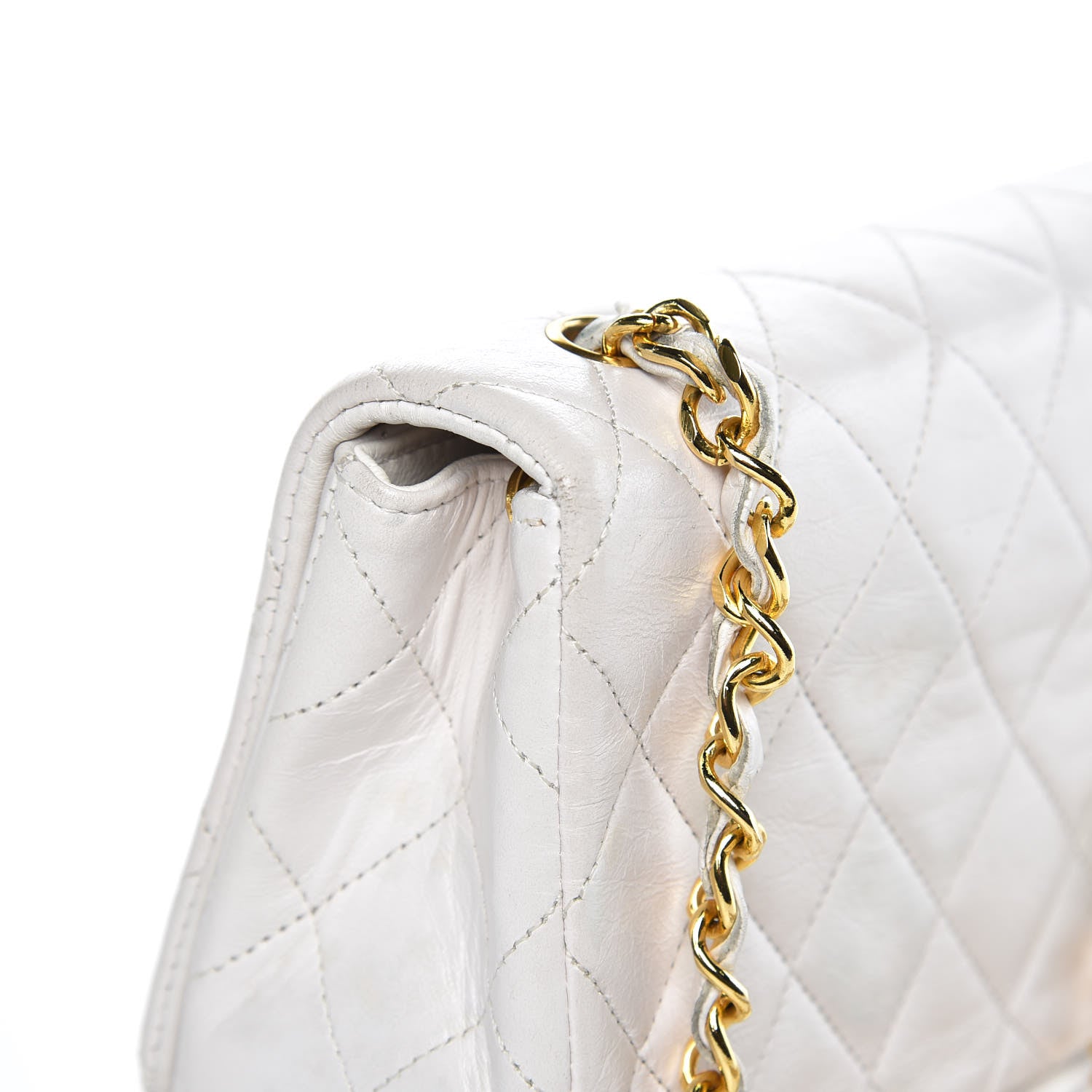 Chanel Lambskin Quilted Mini Flap White 13 of 14