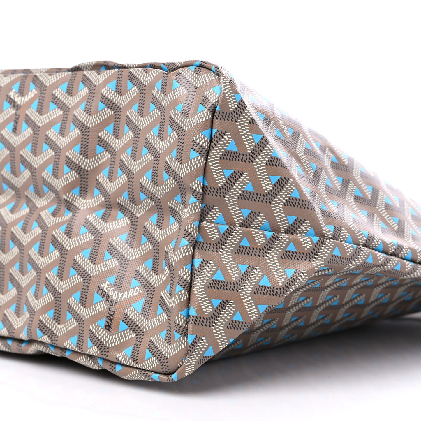 Goyardine Saint Louis Claire Voie PM Grege Turquoise