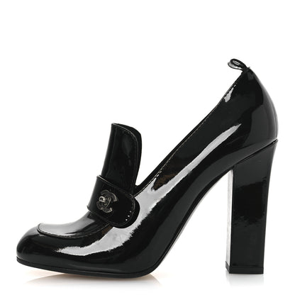 Chanel Patent CC Pumps 38.5 Black 1 of 11