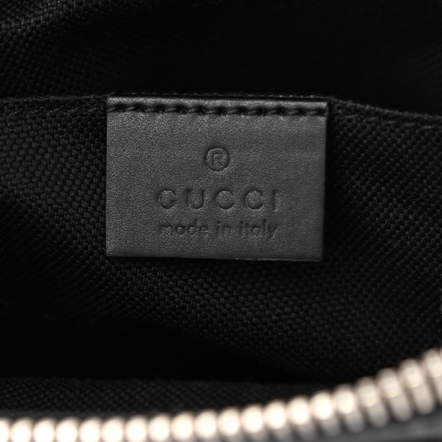 GG Supreme Monogram Web Small Flat Messenger Bag Black Grey