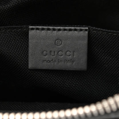 Gucci GG Supreme Monogram Web Small Flat Messenger Bag Black Grey 6 of 12
