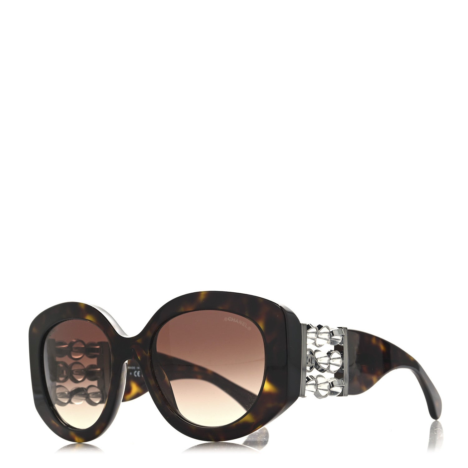 Chanel Perle Pearl Sunglasses 5543 Tortoise 1 of 6