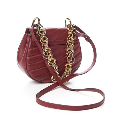 Chloe Calfskin Quilted Mini Drew Bijou Shoulder Bag Plum Purple 2 of 9