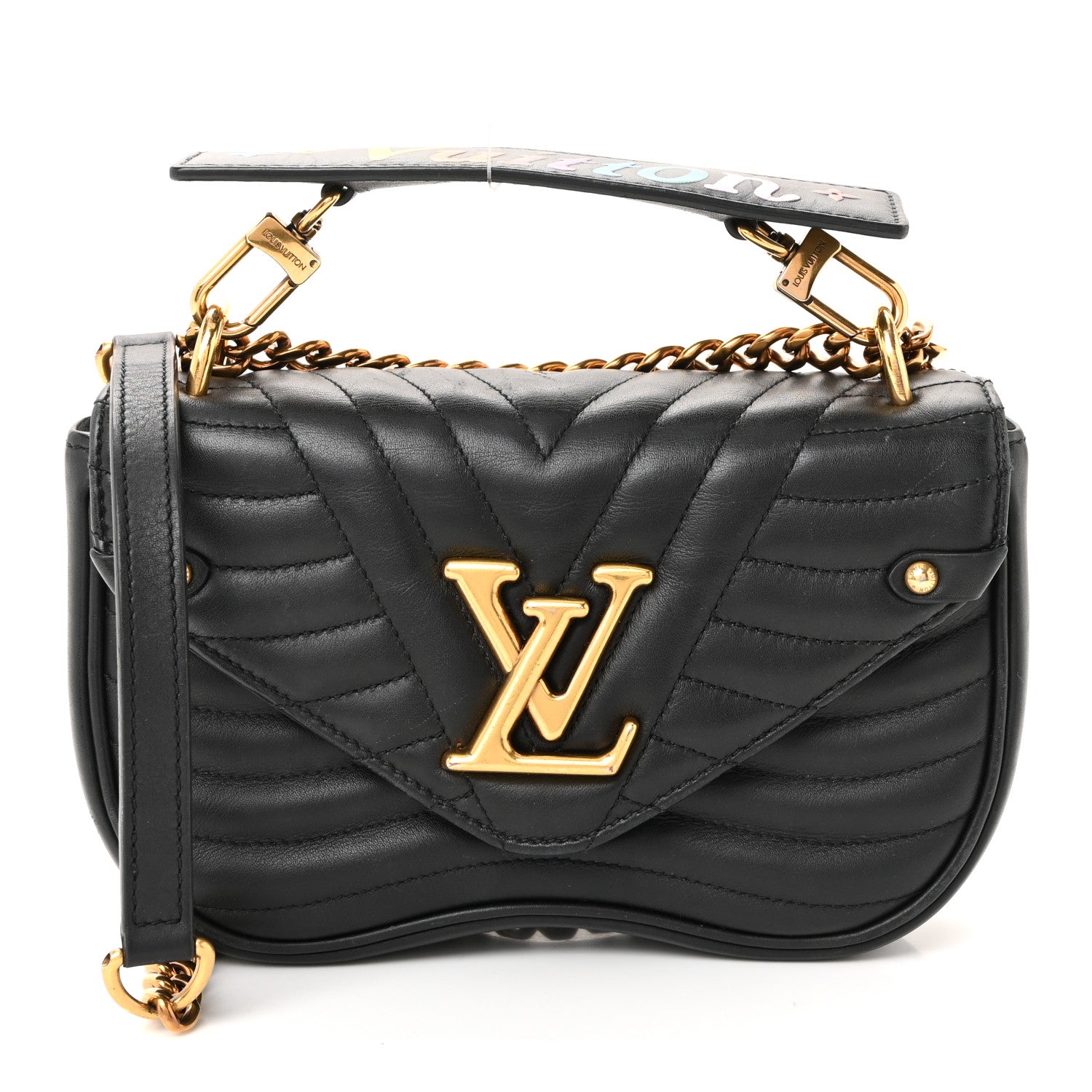Louis Vuitton Calfskin New Wave Chain PM Black 1 of 10
