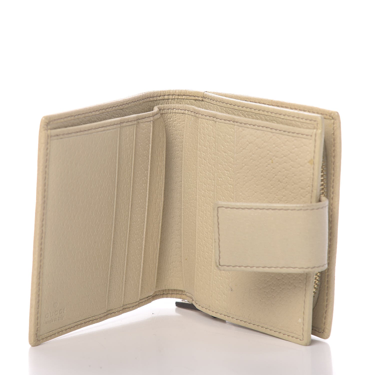 Gucci Monogram Zip Around French Flap Wallet Off White 5 of 7