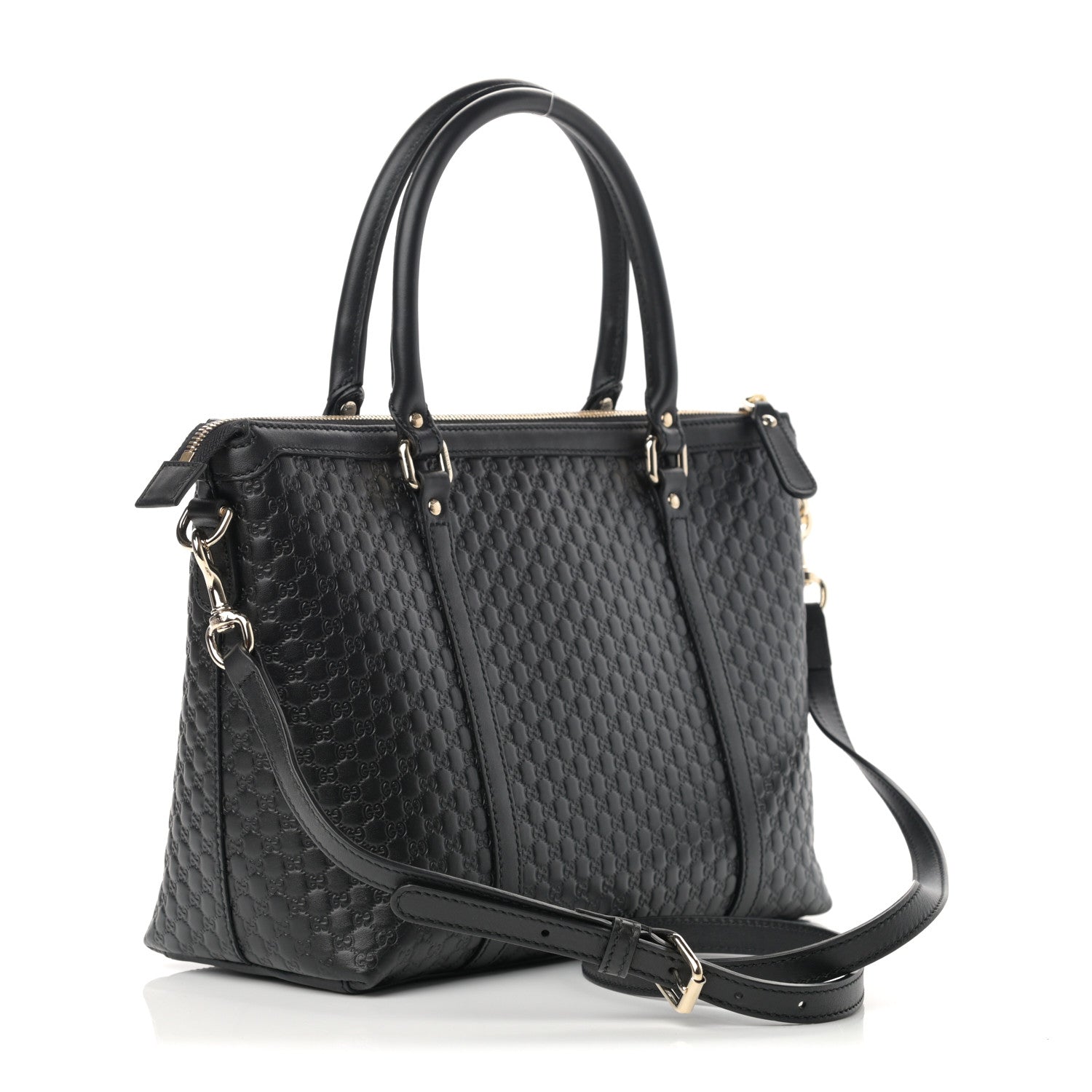 Gucci Soft Microguccissima Small Zippered Satchel Black 3 of 11