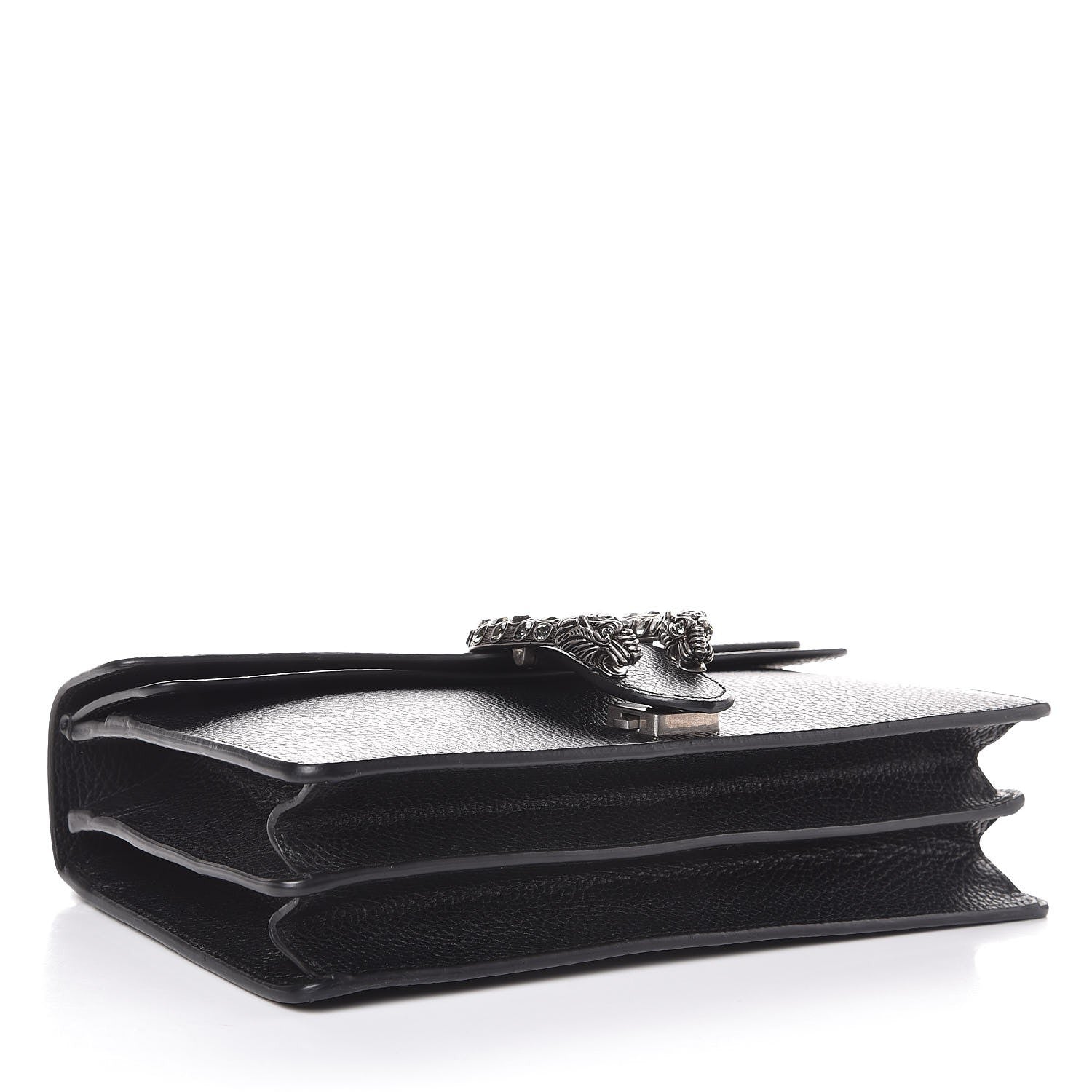 Gucci Pebbled Calfskin Small Dionysus Shoulder Bag Black 4 of 7