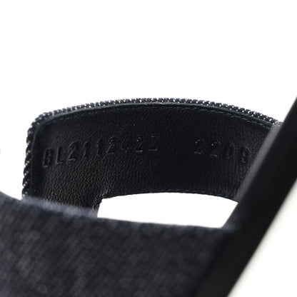 Hermes Denim Canvas Oran Sandals 39.5 Bleu Brut 8 of 9