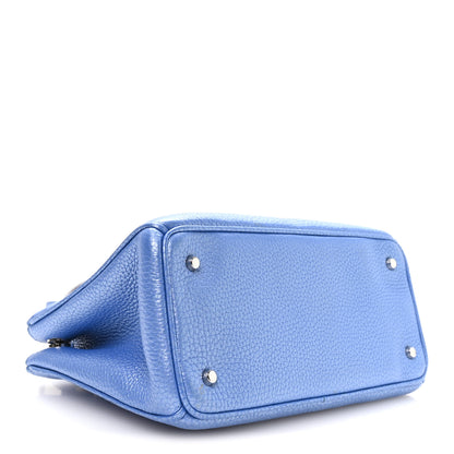 Christian Dior Metallic Bullcalf Mini Diorissimo Tote Blue 4 of 11