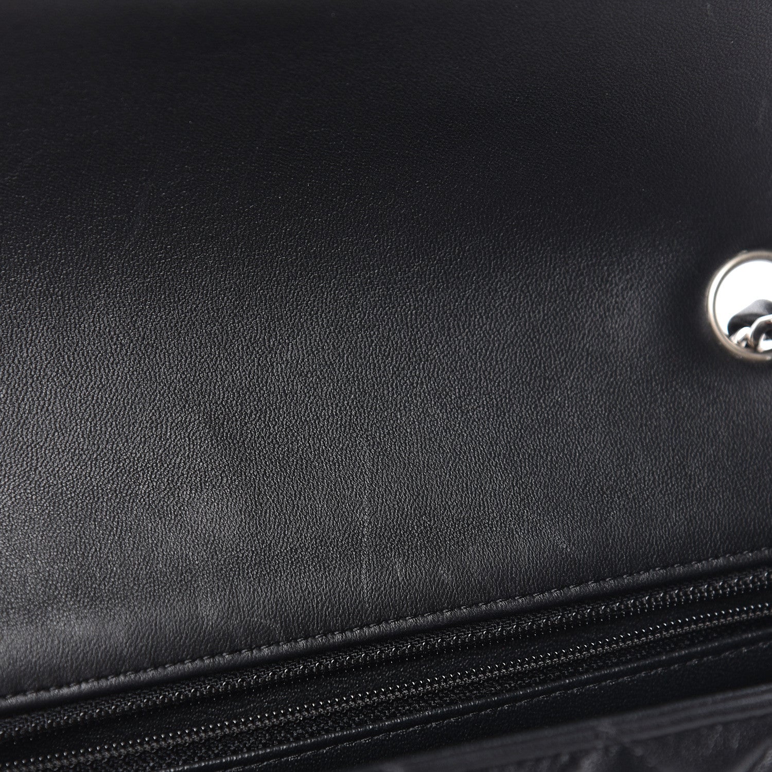 Chanel Lambskin Quilted Mini Rectangular Flap Black 9 of 13