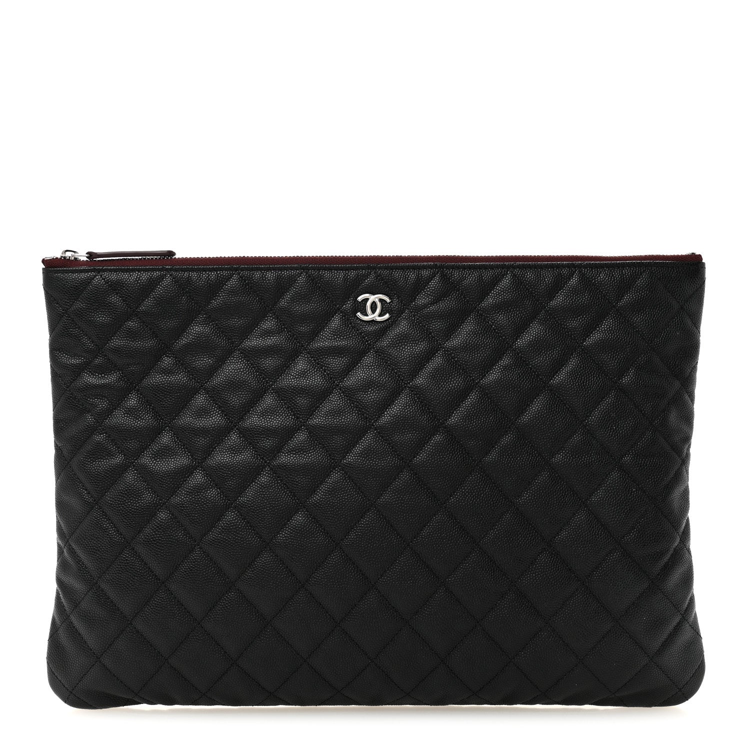 Chanel Caviar Quilted Large Cosmetic Case Black 1 of 8